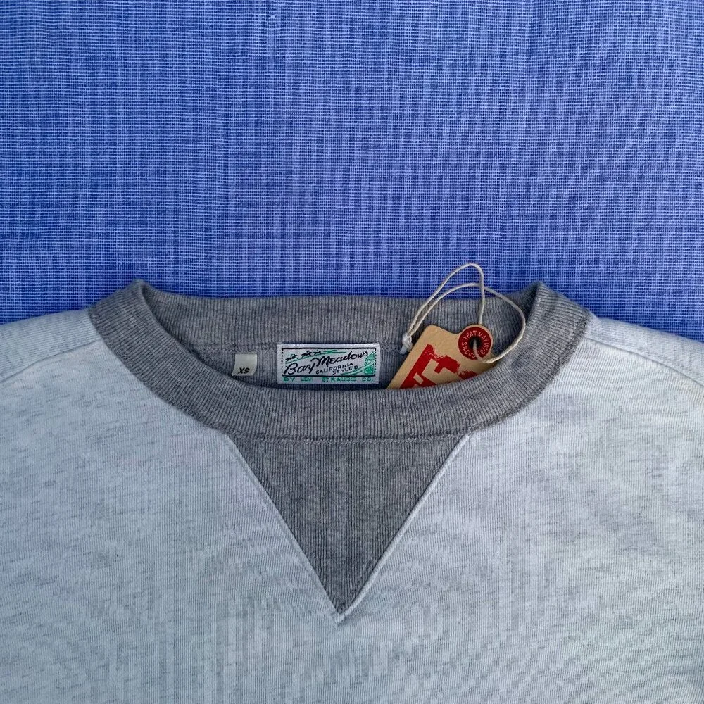Levi's Vintage Clothing Bay Meadows 40's style contrasting crew sweatshirt - Picture 9 of 11